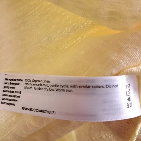 Eileen Fisher Linen Jersey Crew Neck Short Sleeve Tee Shirt Size Large - Picture 9 of 10